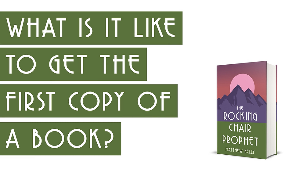 What is it like to get the first copy of a book?