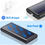 Miniature : PowerBank solaire,chargeur portable 33800mAh avec Charge rapide et torche LED
