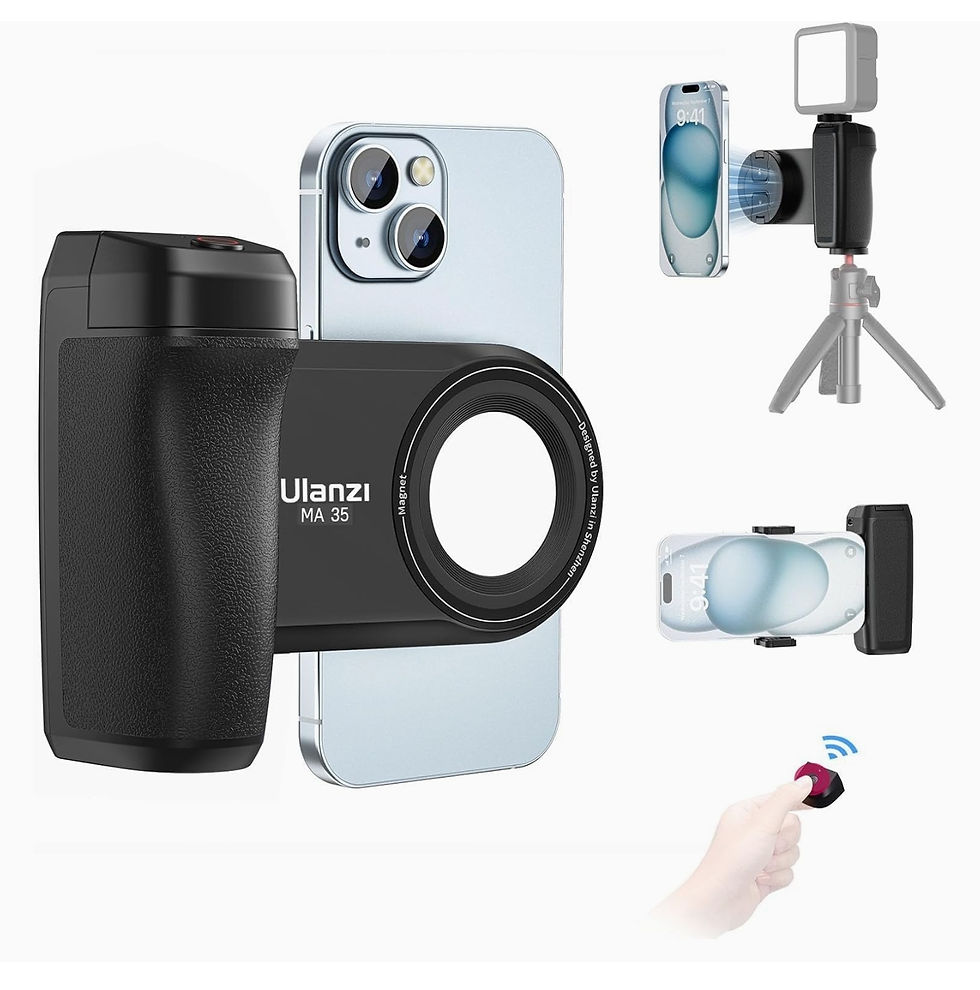 ULANZI Support de trépied pour téléphone selfie MA35, 2 en 1 magnétique et clip