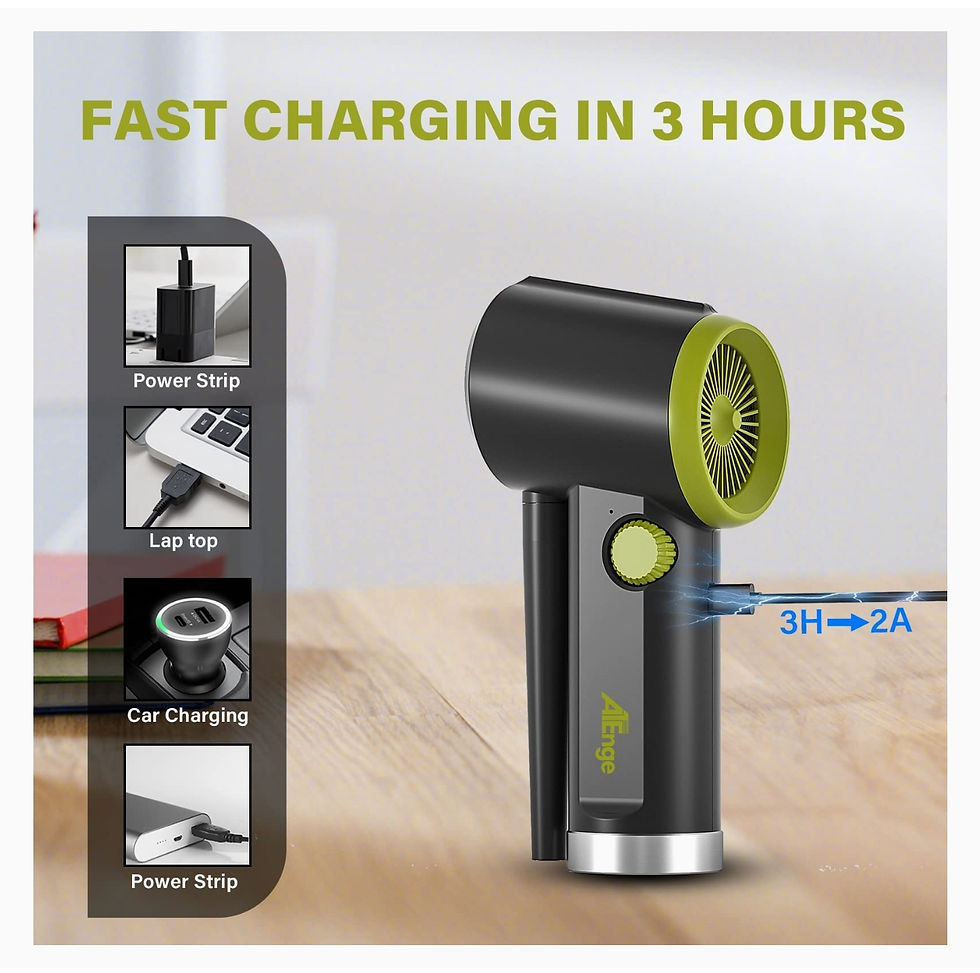 Miniature : Dépoussiéreur à air comprimé électrique portable sans fil,rechargeable 6000 mAh 