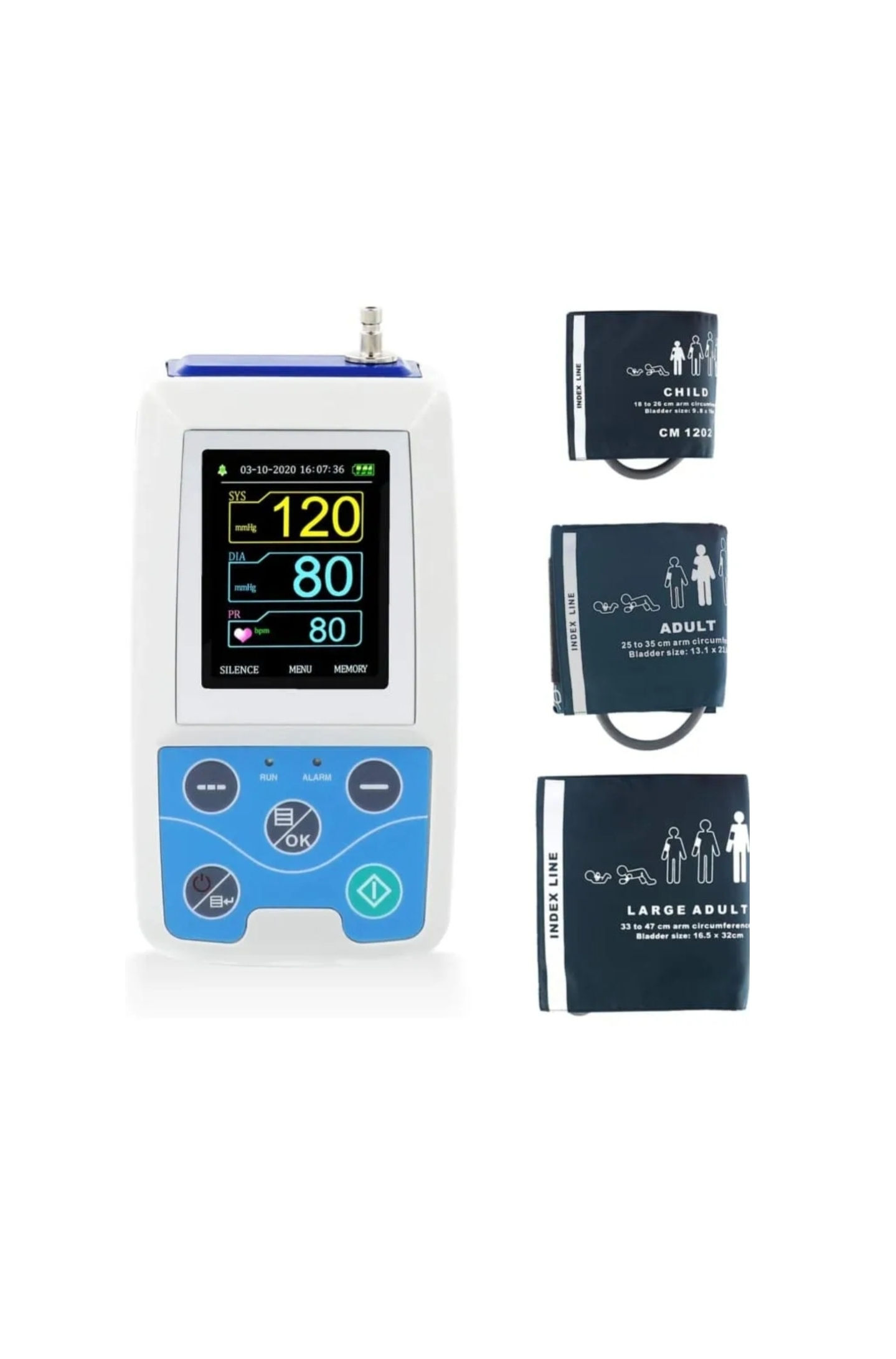 Tensiomètre CONTEC (MAPA) de 24 h pour surveillance continue à 3 brassards