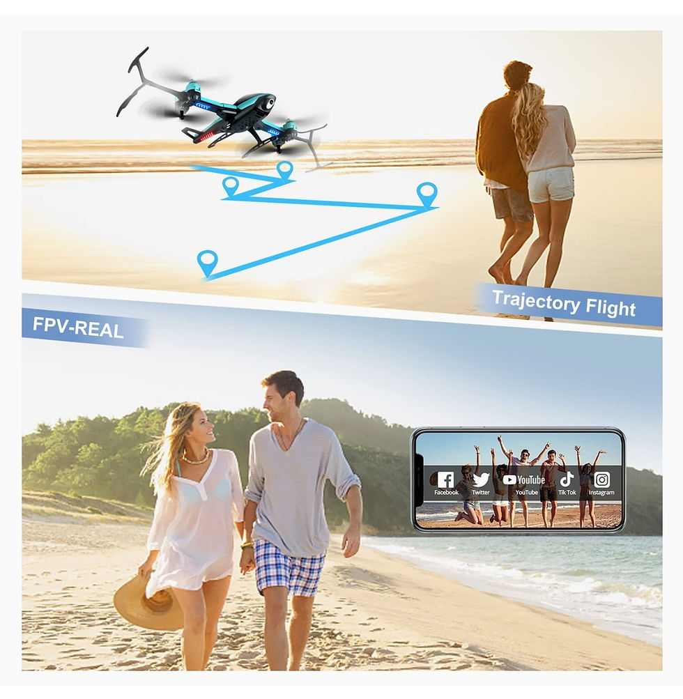 Thumbnail: Drone hélicoptère 4DRC 4DV10 RC avec caméra HD 1080p