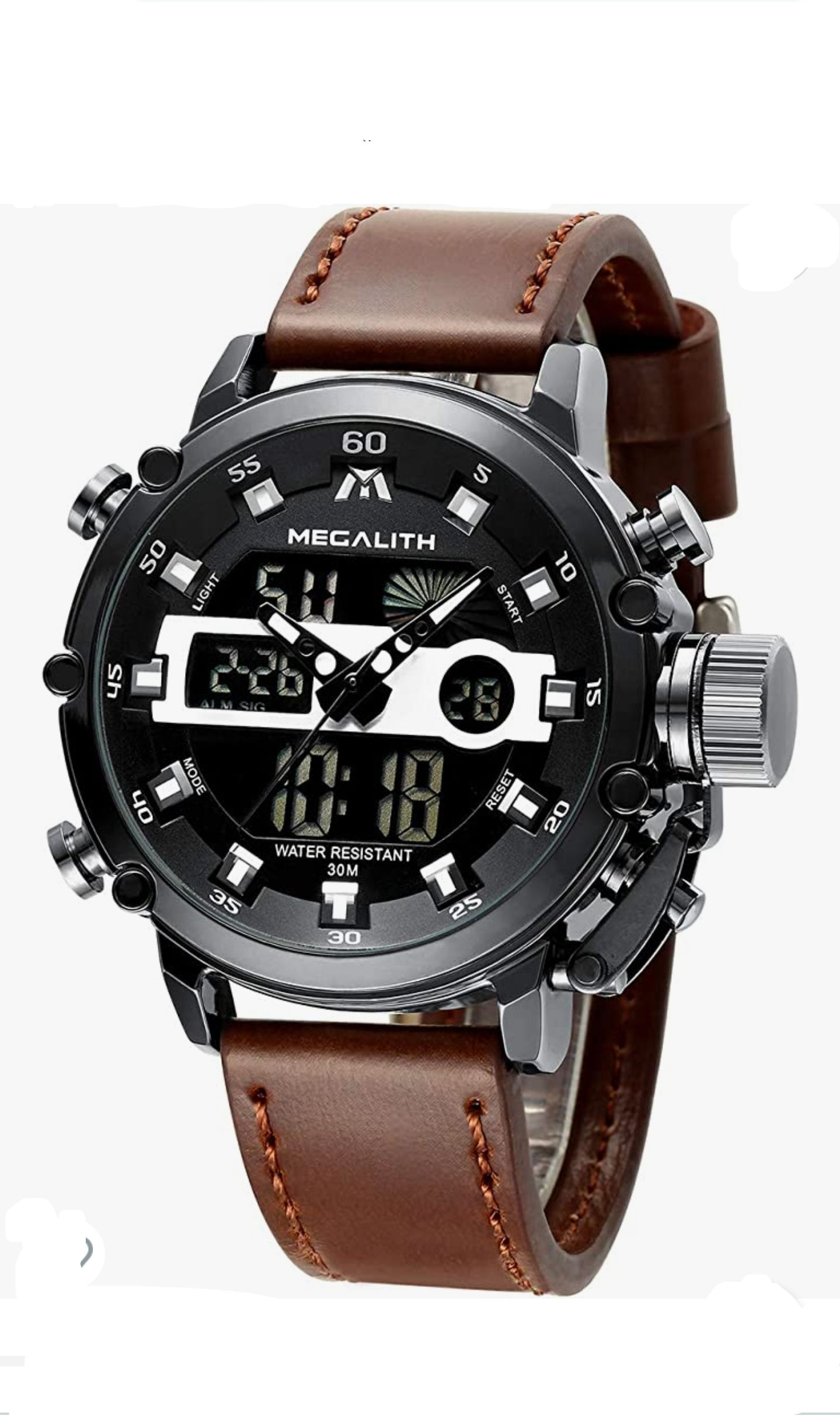 MEGALITH Montres pour Homme Étanche Digital Militaire Sport Tactic Multifonction