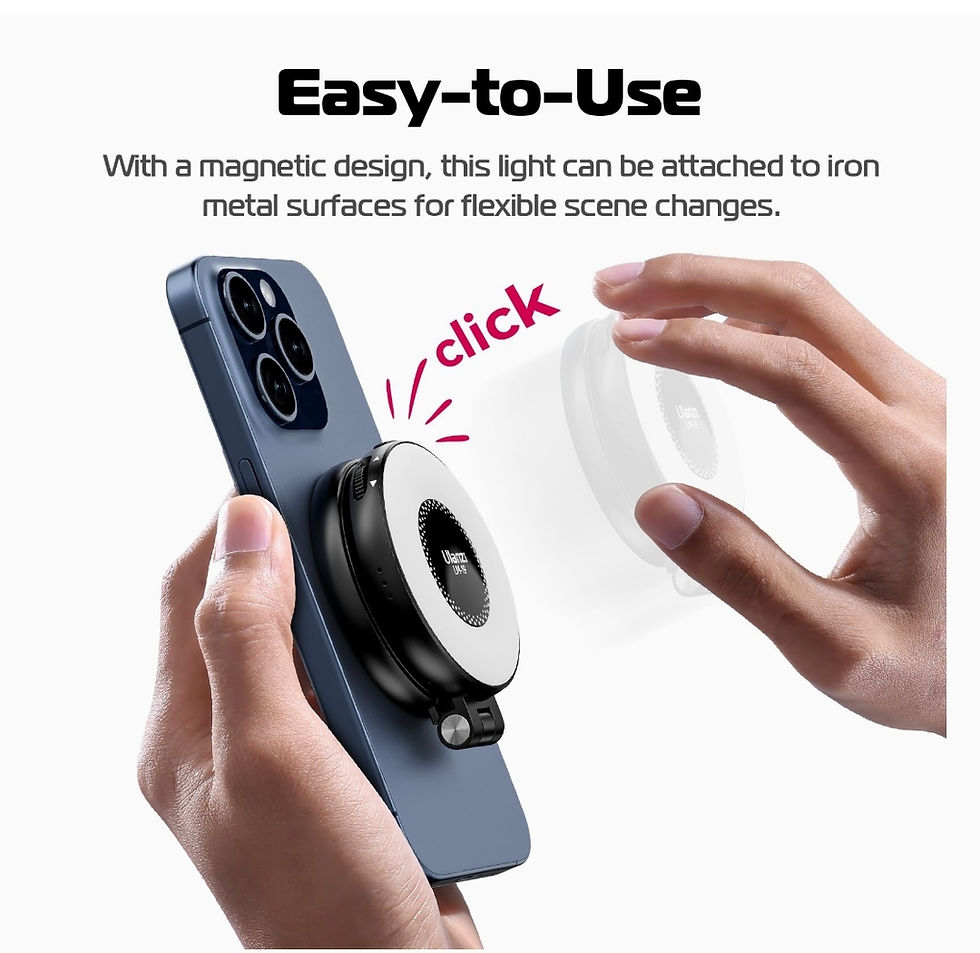 Thumbnail: ULANZI Lumière magnétique pour selfie, lumière de remplissage LED compatible