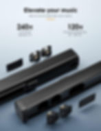 Thumbnail: Home cinéma TV avec basses Bluetooth, barre de son audio domestique 2.1 canaux