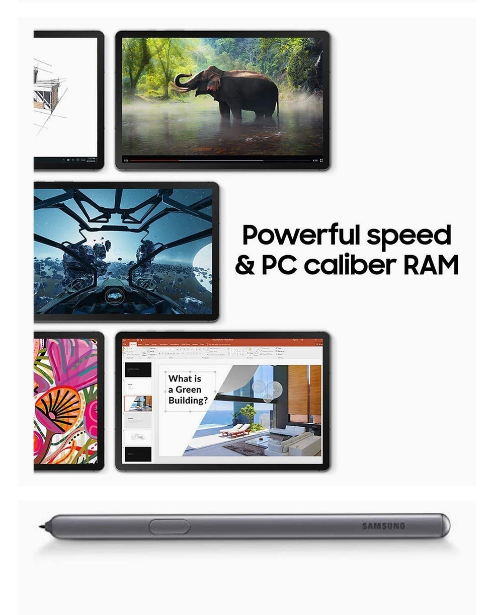 Thumbnail: Samsung Galaxy Tab S6 10.5 ", 128GB WiFi Tablet 8GB Ram, 12Mpx camera