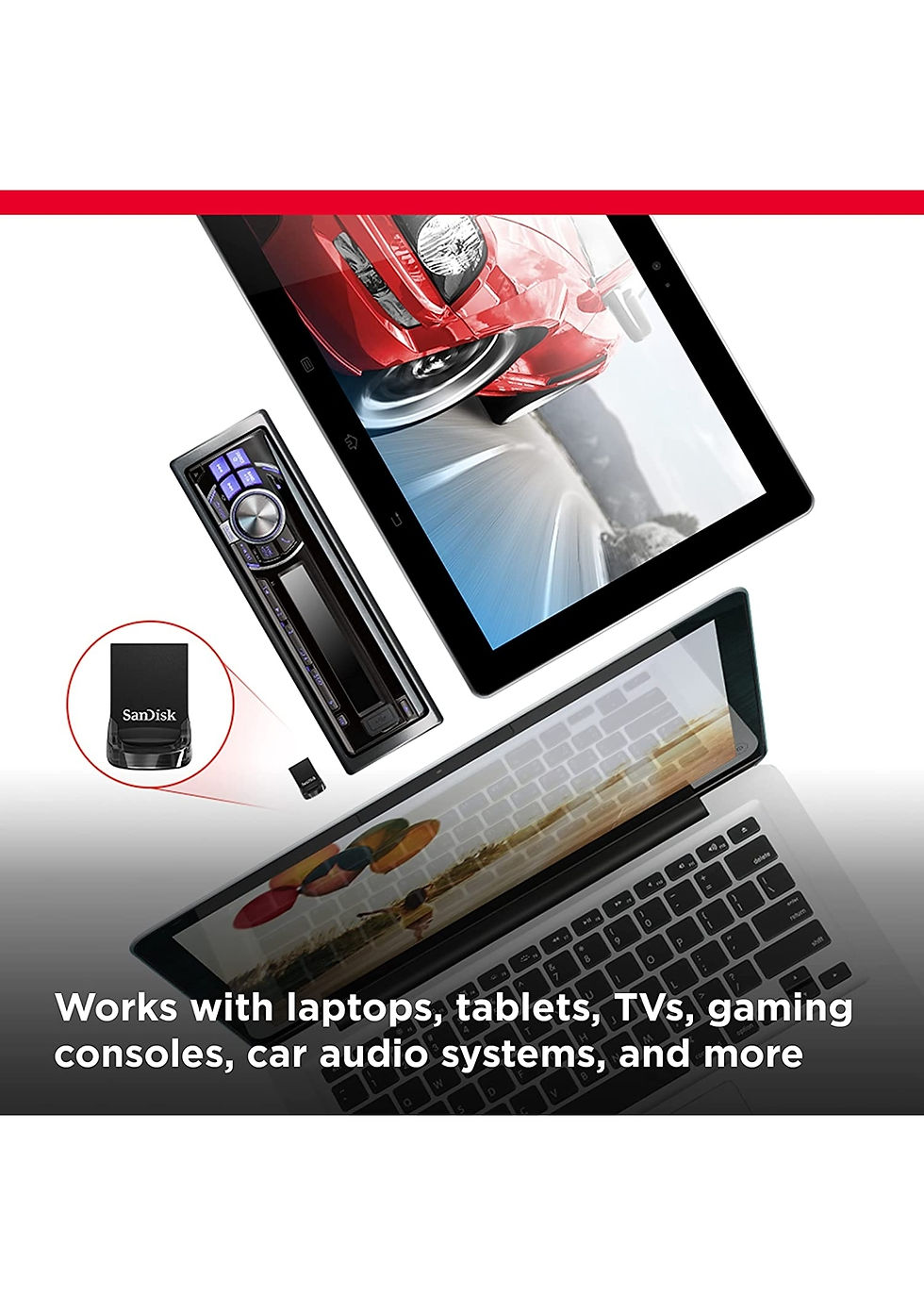 Miniature : Clé USB 3.1 SanDisk Ultra Fit 512 Go - vitesse de copie 400mb/sec