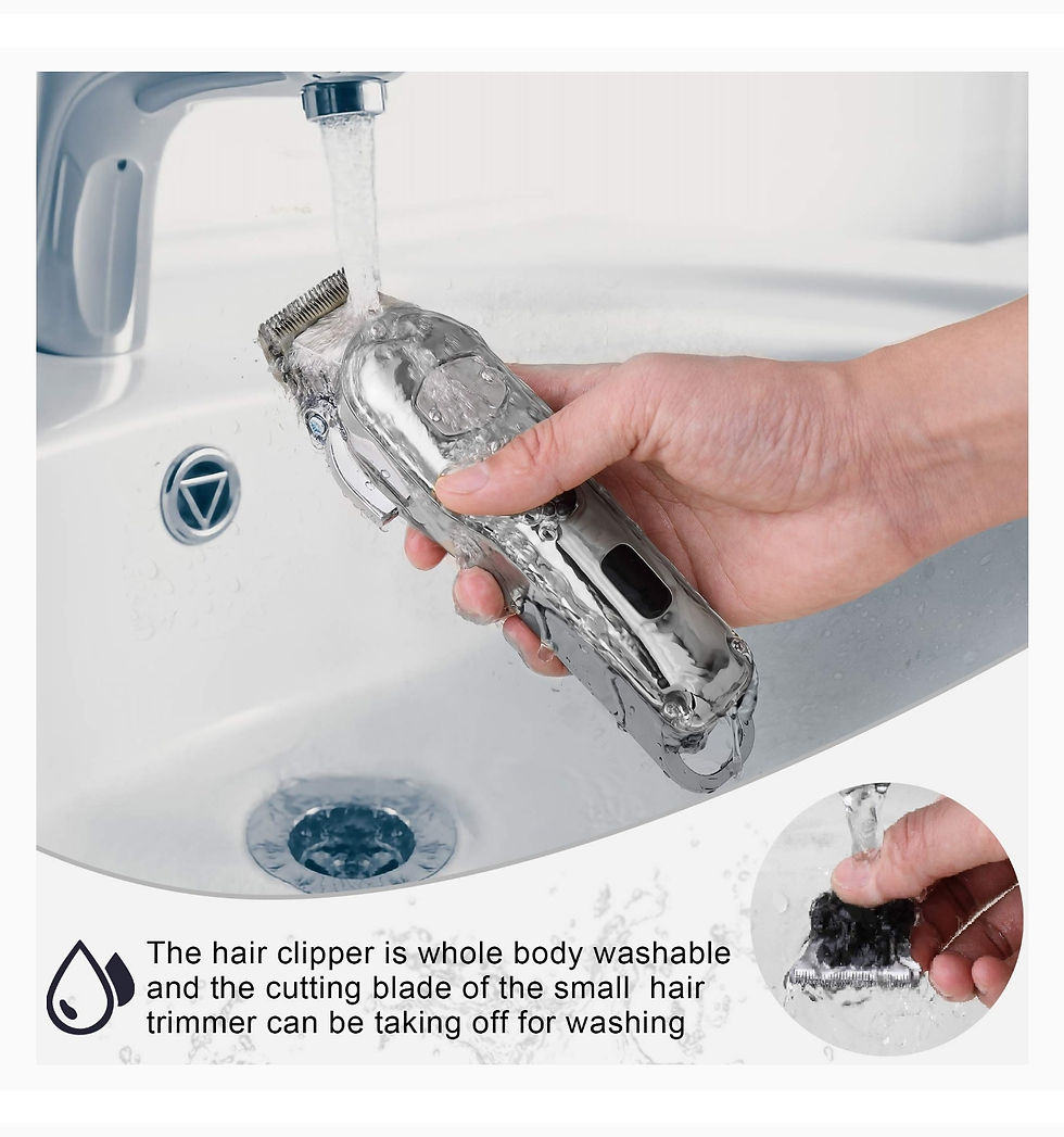 Miniature : Lot de 2 tondeuses à cheveux et barbes sans fil rechargeable étanche IX67