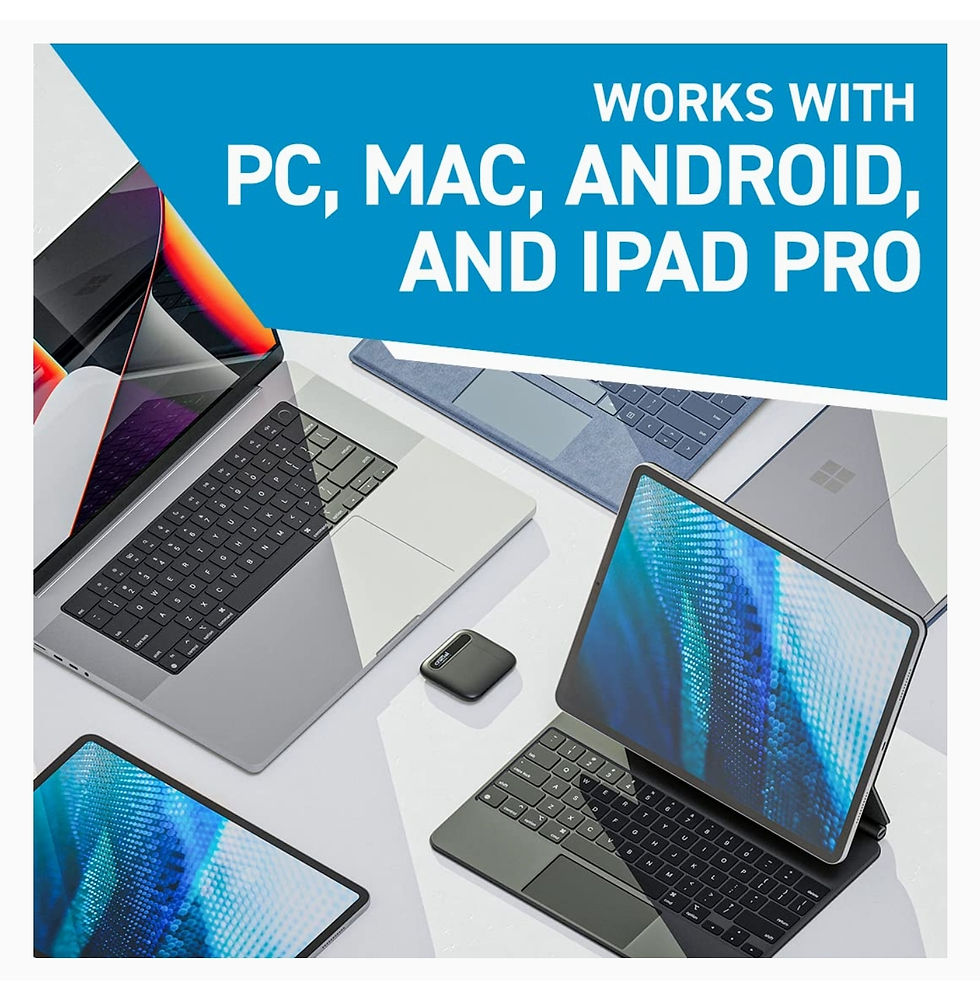 Miniature : Disque dur 2 To SSD externe mini Crucial X6 jusqu'à 800 Mo/s - PC et Mac 