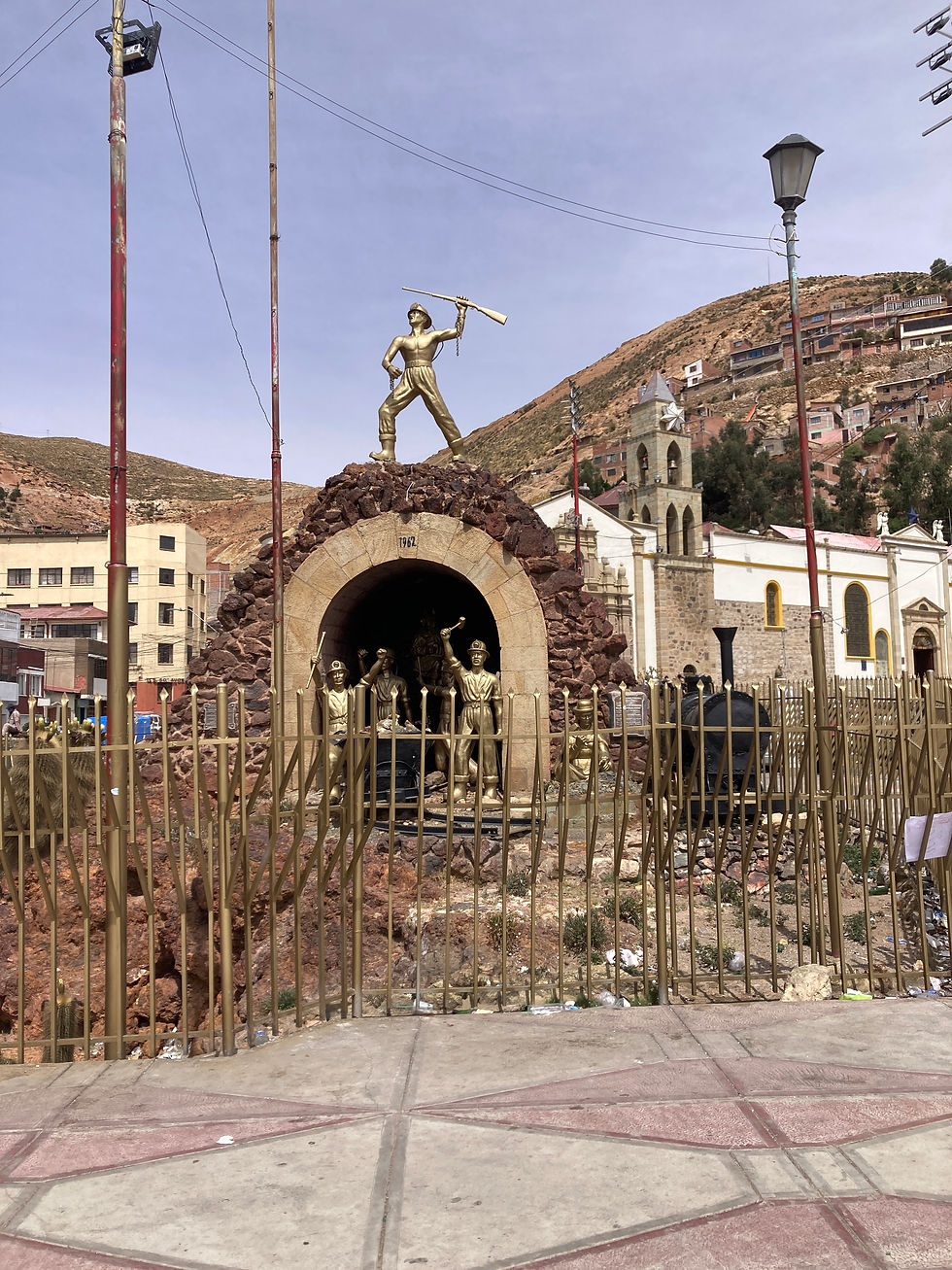 Monument to the Oruro Miners