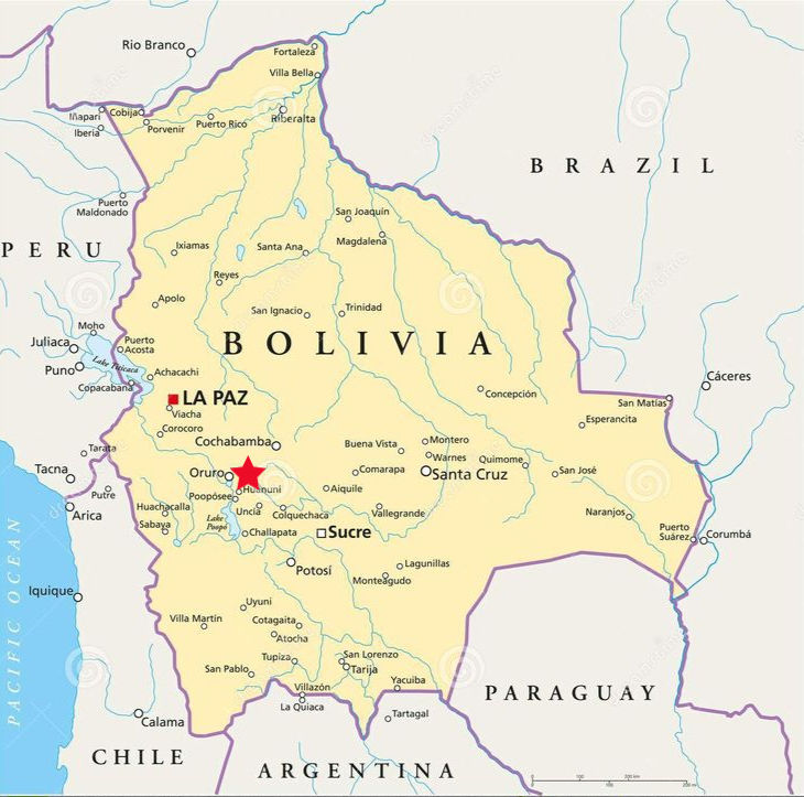 Location of Oruro