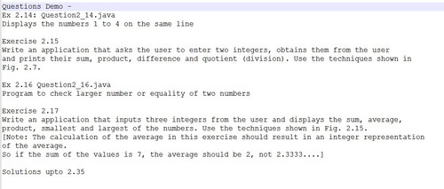 Java How to program 10th Edition - chapter 2 solutions | javaonlinehelp