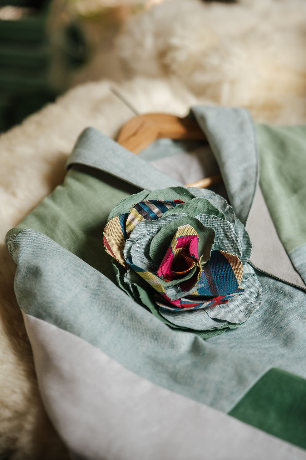 Miniatura: Casaqueto Patchwork Menta