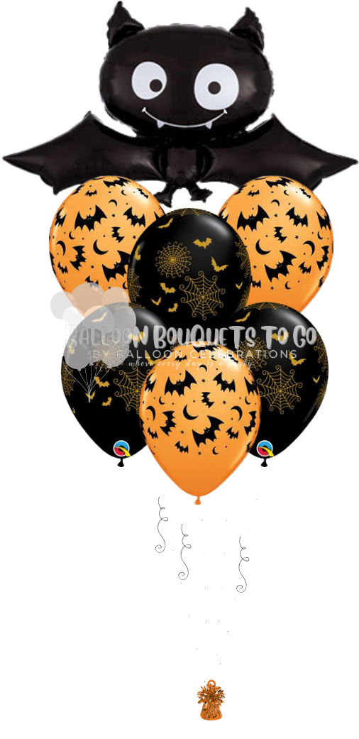 Halloween bat bouquet