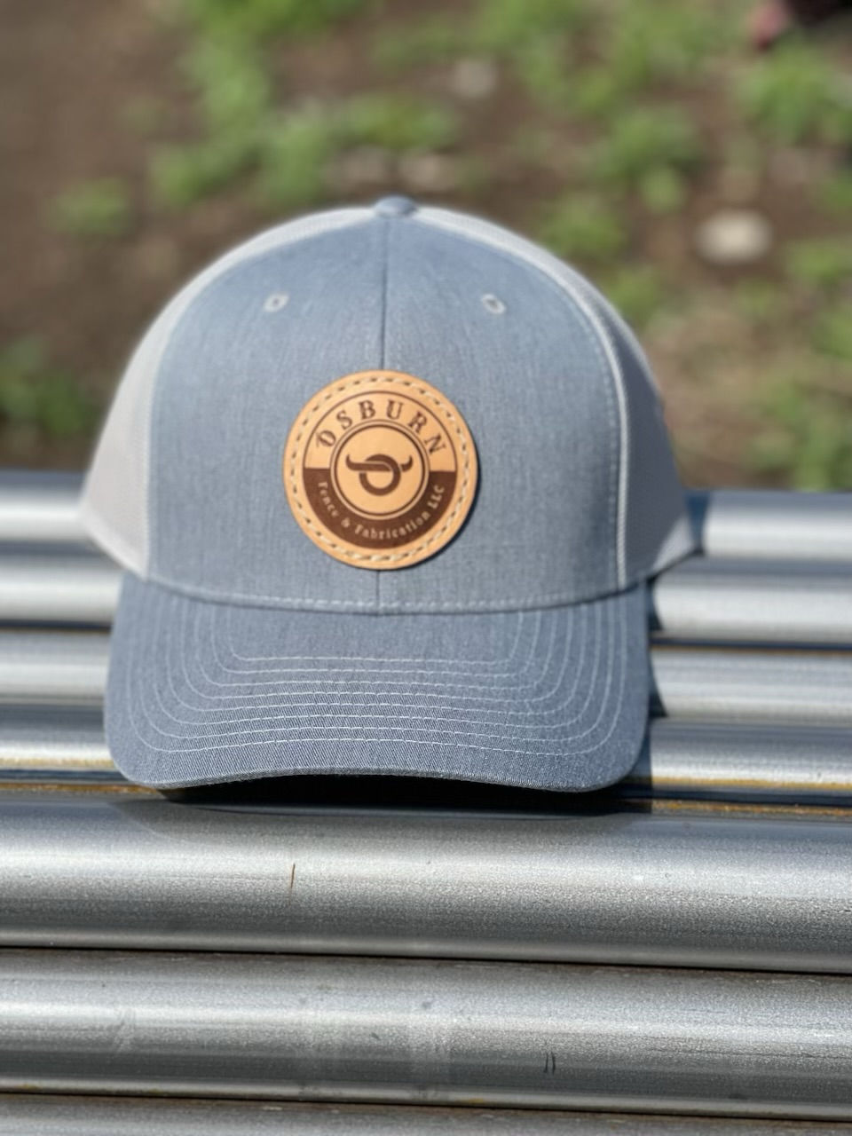 Leather Patch Hat (center)
