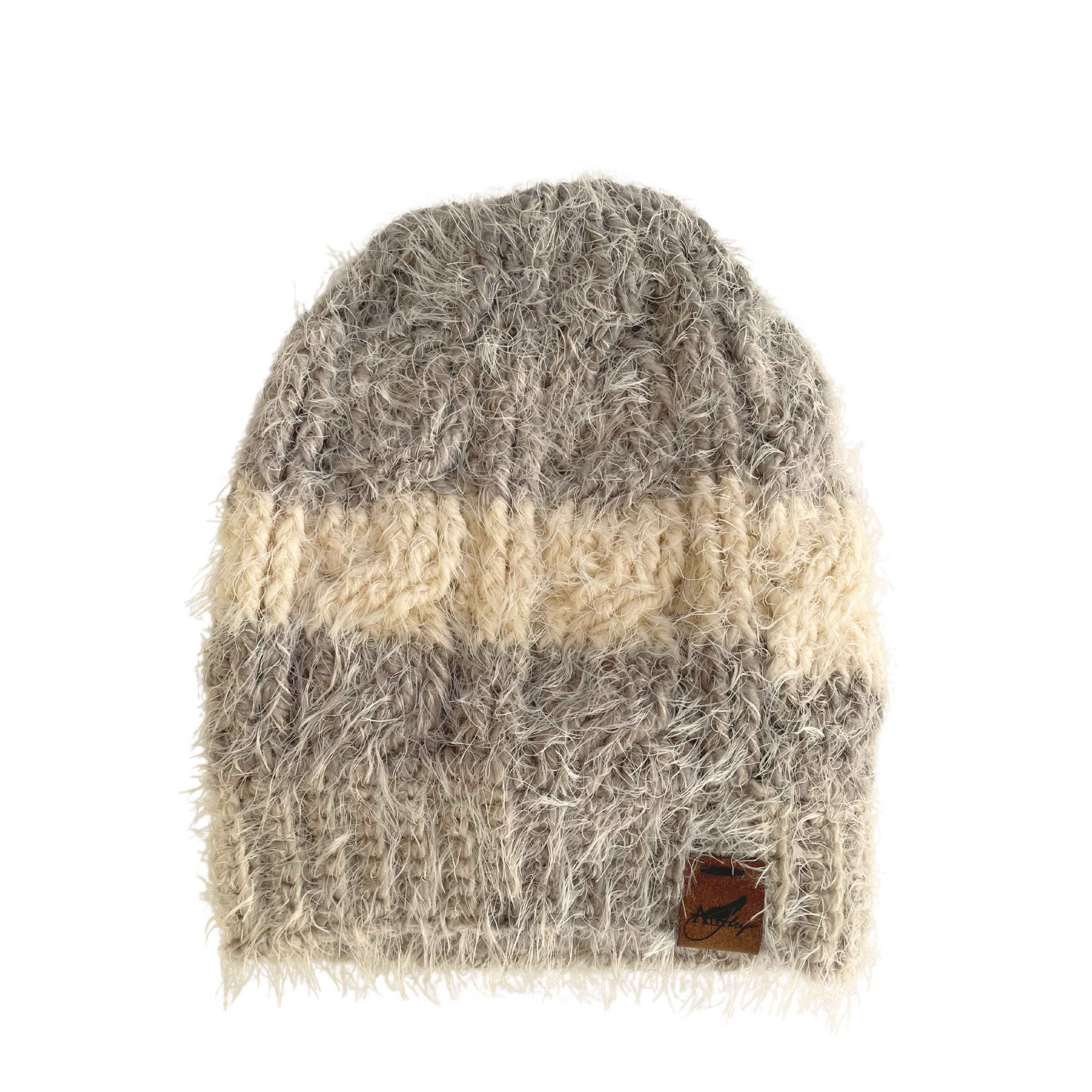 CLASSIC  BEANIE - BROWN & CREAM