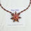 Thumbnail: Large Red and Brown Beaded Flower Necklace