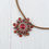 Thumbnail: Red Copper Beaded Flower Pendant