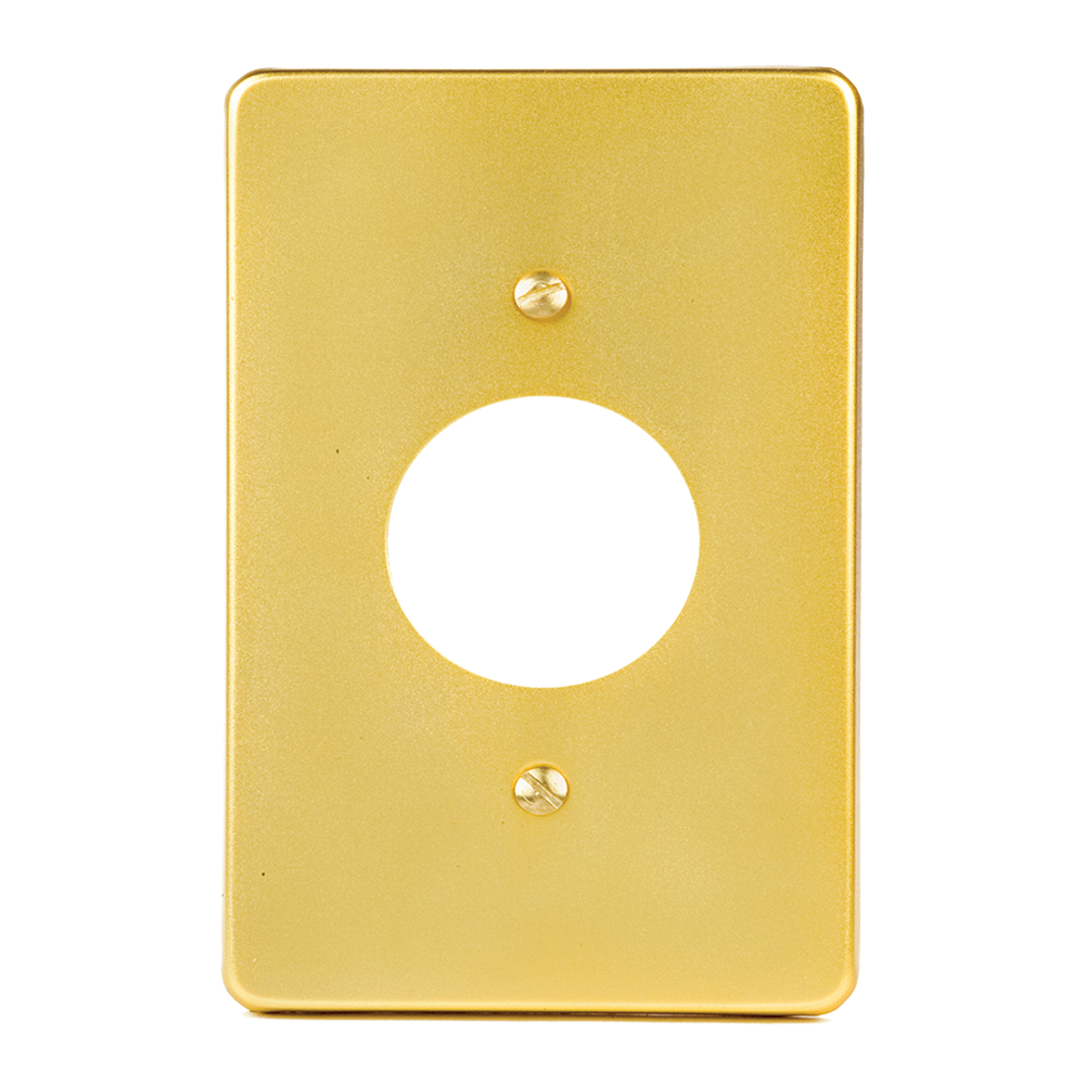 PLACA DE ALUMINIO ANODIZADO PARA RECEPTÁCULO SENCILLO