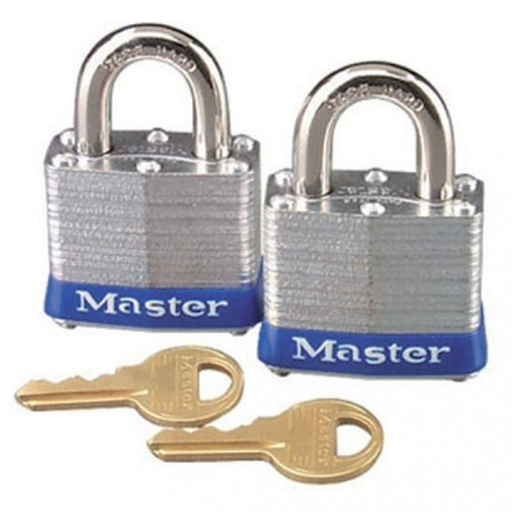 CANDADO CON TAMBOR DE PINES DE ACERO LAMINADO (PAQUETE CON 2)