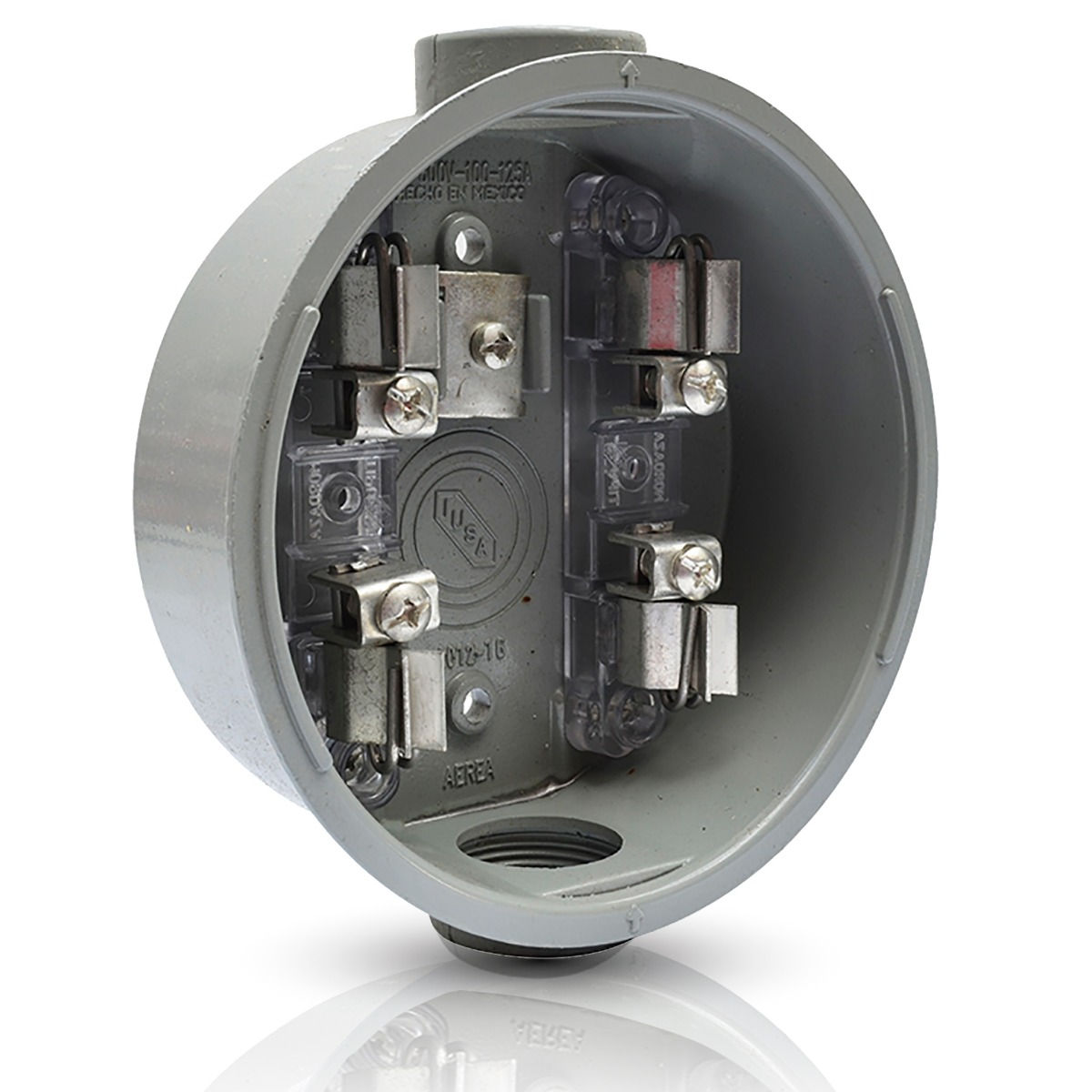 BASE PARA WATTHORÍMETRO MONOFÁSICA 4 TERMINALES