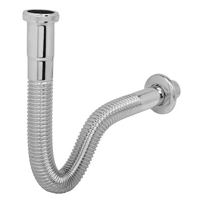 TRAMPA DE LATÓN FLEXIBLE PARA LAVABO
