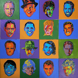 testosterone portraits 120x120cm