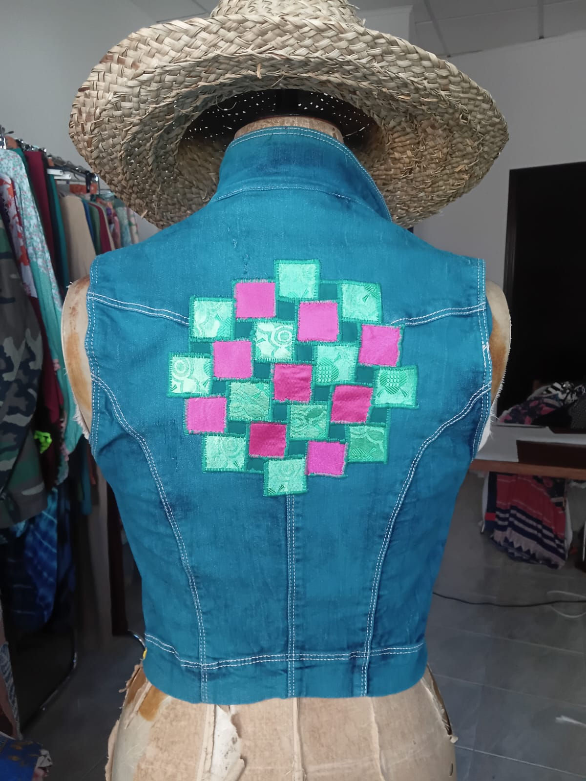 Denim waistcoat