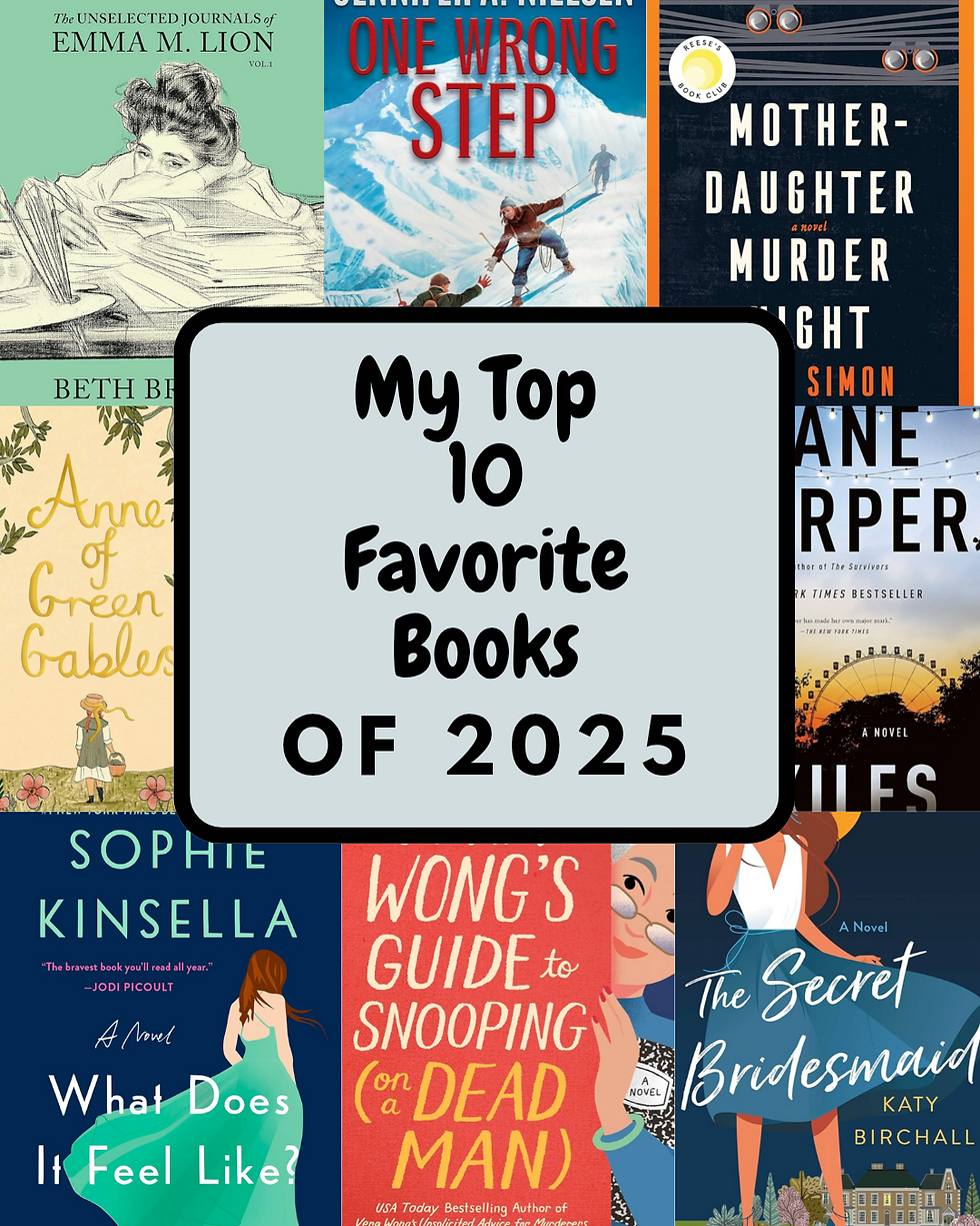 My Top 10 Reads of 2025!