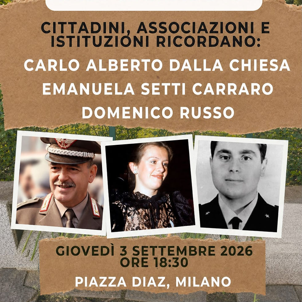 Milano ricorda la strage di via Carini