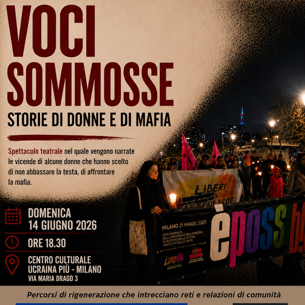 VOCI SOMMOSSE STORIE DI DONNE E DI MAFIA