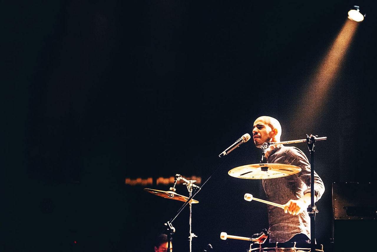 Joao Caetano on percussions