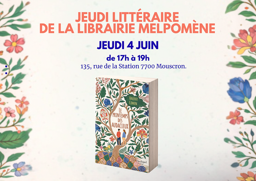 Jeudi littéraire de la librairie Melpomène