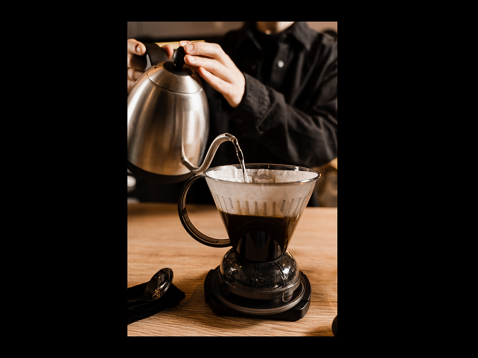 Miniatura: Ceramic V60 with Wooden Rim Base – Elegance Meets Precision