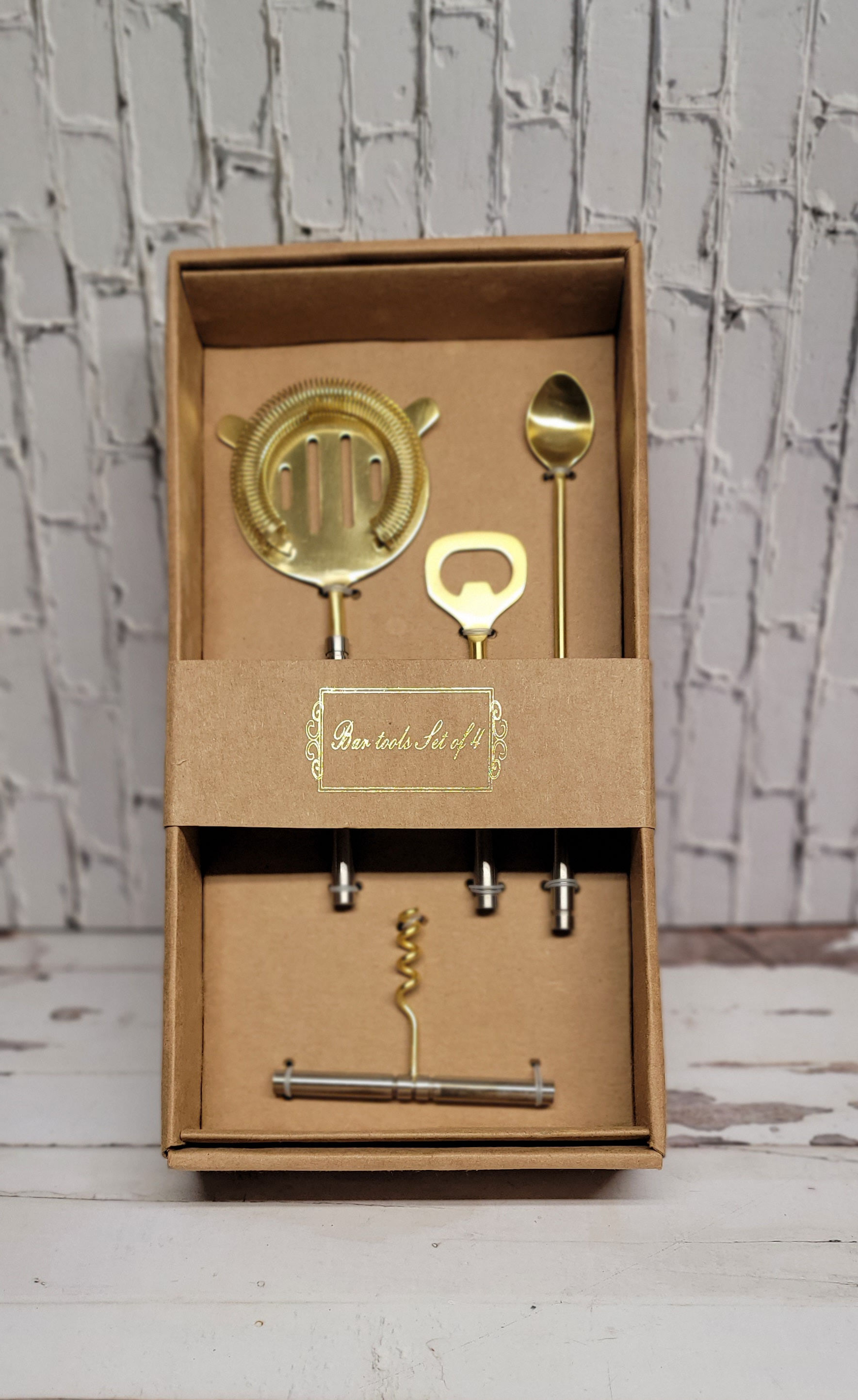 Elegant Gold Bar Tools Set