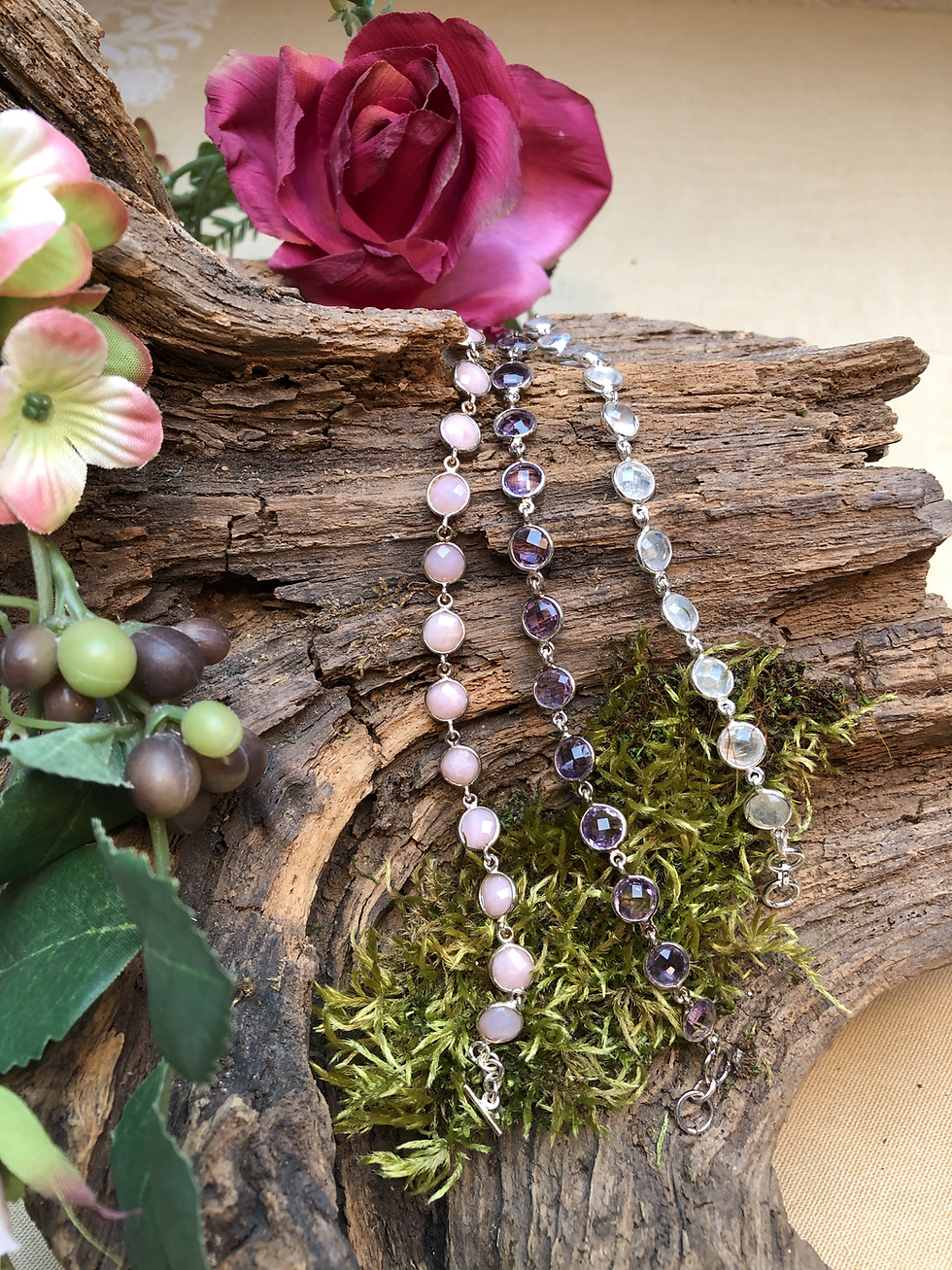 Armbänder Anden Opal / Amethyst / Mondstein