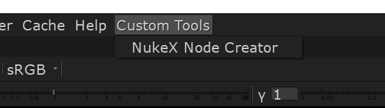 Nuke menu custom Python script