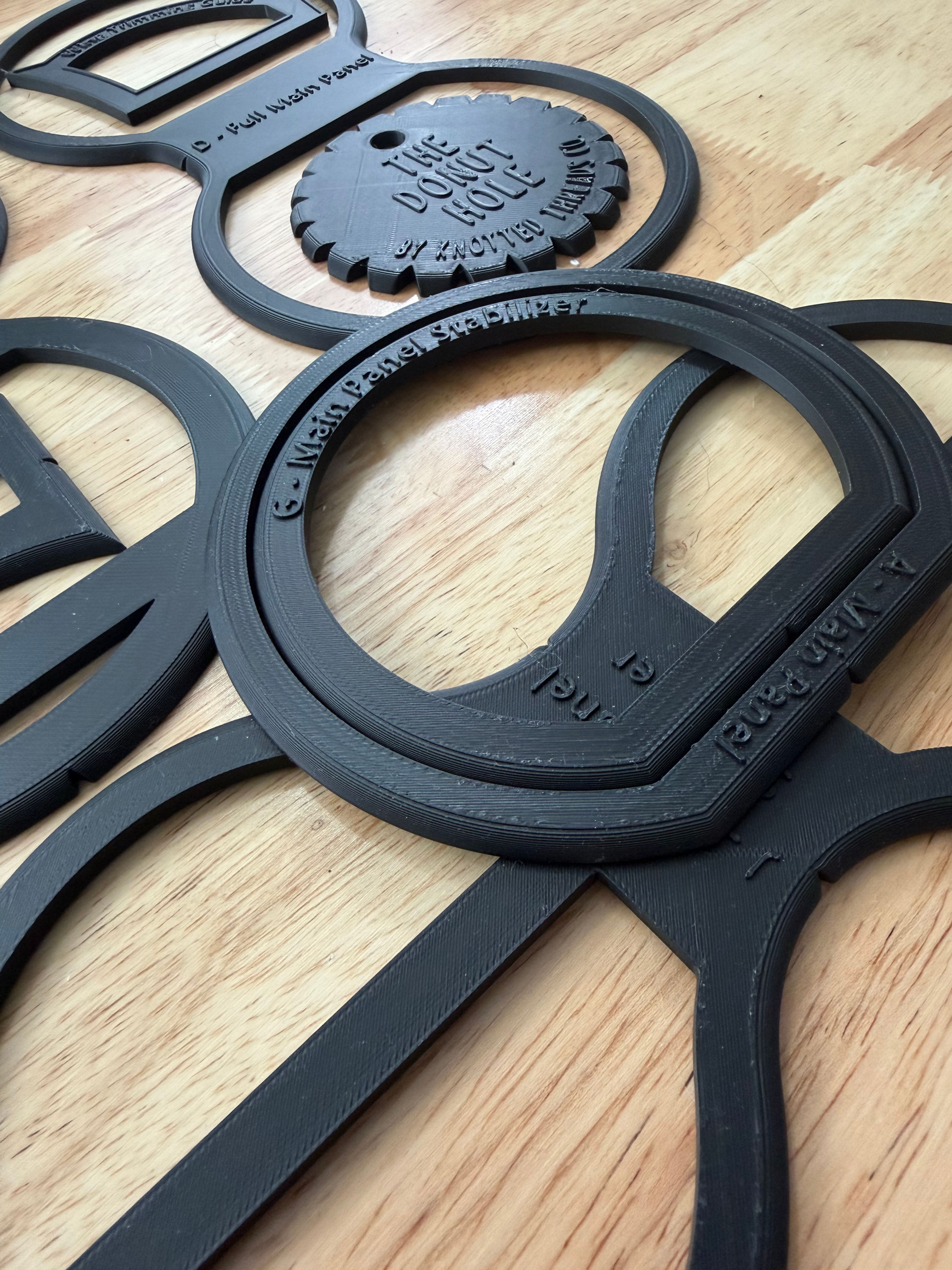 Donut Hole - 3d Printed Pattern Templates for the Knotted Threads Co. Pattern