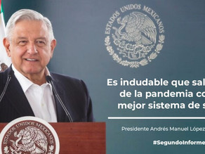 Segundo informe de Gobierno de México 2019-2020.