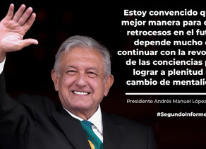 Segundo informe de Gobierno de México 2019-2020.