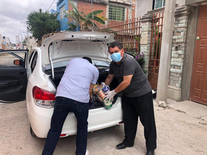 Donación de despensas.