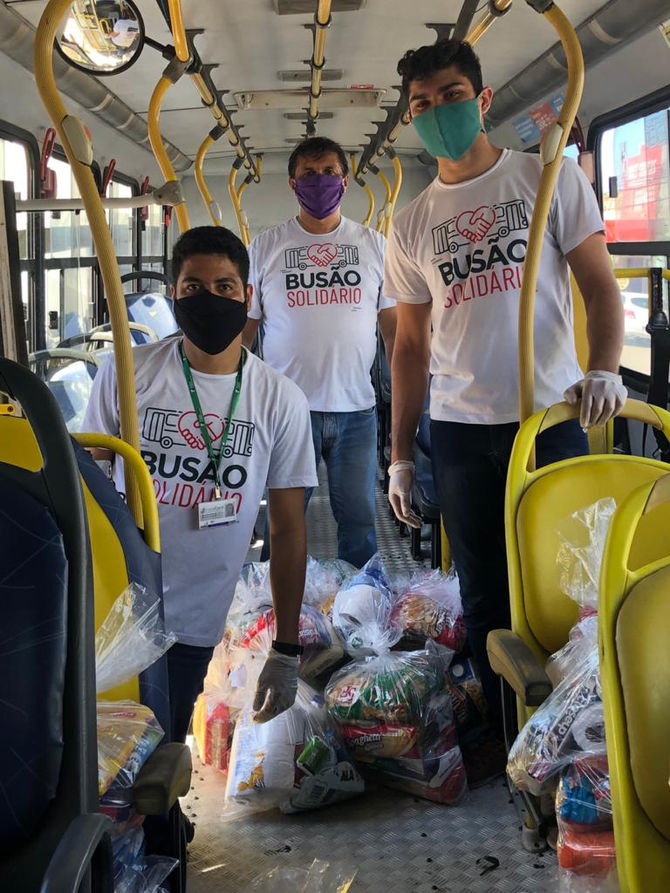 Busão Solidário do Seturn/NatalCard programa nova distribuição de cestas básicas