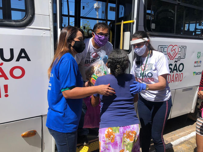 Projeto Busão Solidário do Seturn/NatalCard ultrapassa 125 toneladas de alimentos doados