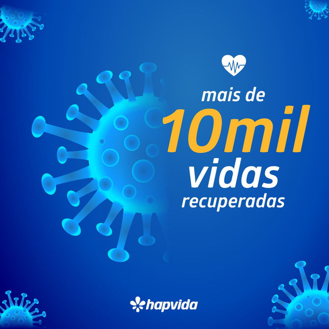 Hapvida comemora 10 mil recuperados da covid-19