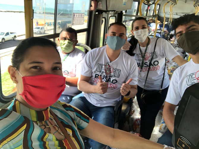 Busão Solidário alcança 25 toneladas de distribuídos em Natal
