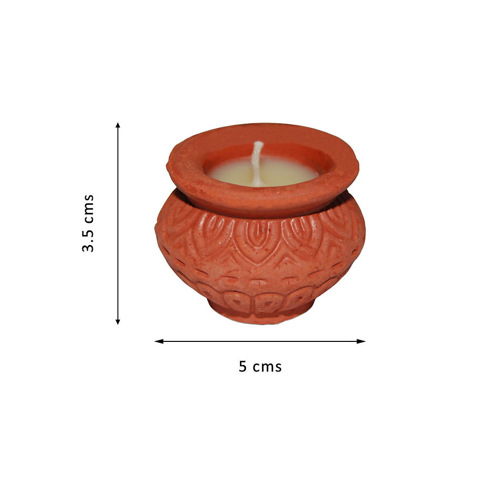 Thumbnail: Fish Brand - Eco-friendly Earthen Pot Candle (Scented, 3 Hours Burn Time)