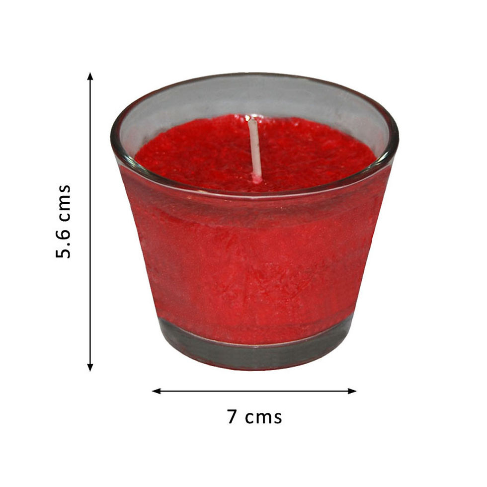 Thumbnail: Fish Brand - Colored Unscented Textured Votive Candle, Set of 2