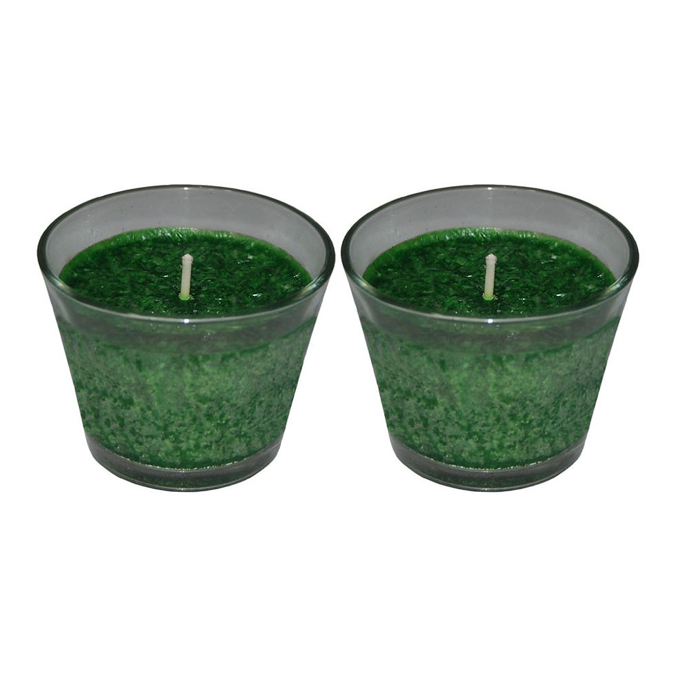 Thumbnail: Fish Brand - Colored Unscented Textured Votive Candle, Set of 2