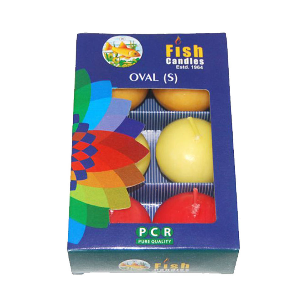 Thumbnail: Fish Brand - Oval Shaped Waterfloater (Colored, 3 Hours Burn Time, 2 Pack Bdl.)