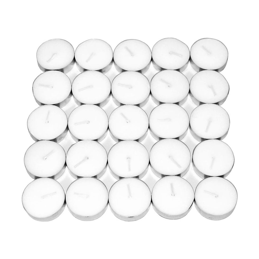 Thumbnail: Fish Brand - Tealight Candles, Set of 25 (White, 3 Hours Burn Time)